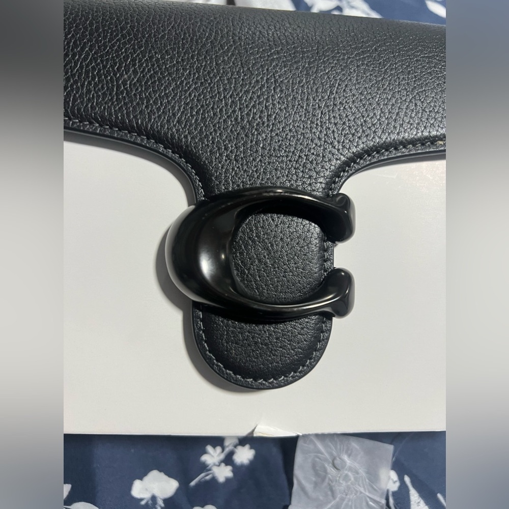 COACH Black Pebble Tabby 26